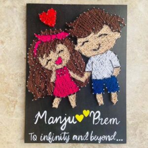 Couple String Art